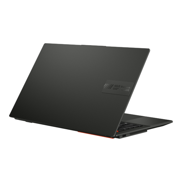 Business professional using Vivobook S 15 OLED with Intel Core i7 processor for multitasking between spreadsheets and video conferences