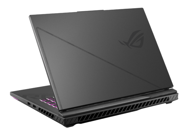 Powerful ASUS ROG Strix G16 G614JU-N4200WS with Intel Core i7-13650HX processor, NVIDIA GeForce RTX 4050 6GB GPU, 16GB DDR5 RAM, and a backlit chiclet keyboard with 4-zone RGB