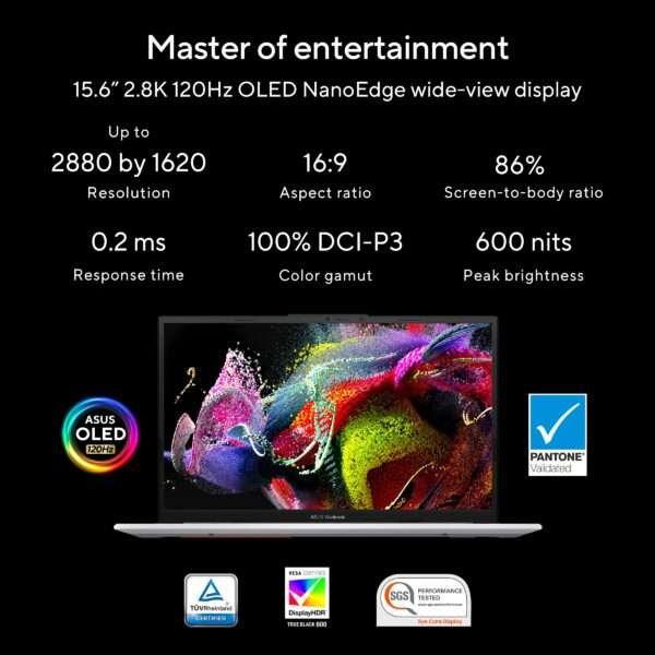 ASUS Vivobook S 15 OLED S5504V 15.6-inch 2.8K 120Hz OLED Laptop Screen