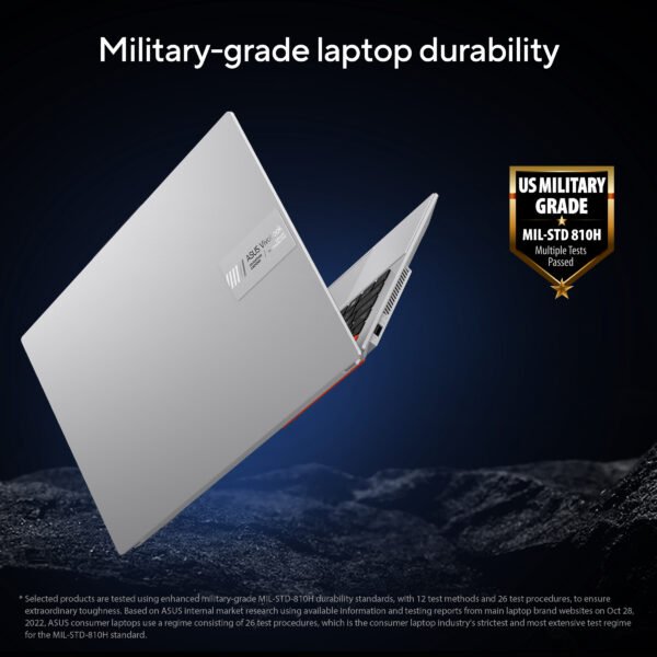 US MIL-STD 810H Military-Grade Durability Tested Laptop