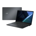The Asus ExpertBook B1 B1403CVAB-S62716X open to a typical working position, showcasing the 14-inch anti-glare FHD display and the keyboard layout.