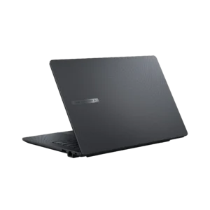 A detailed shot of the keyboard and touchpad on the Asus ExpertBook B1 B1403CVAB-S62716X, emphasizing the texture and layout.