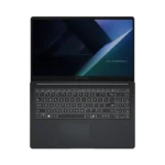 Lifestyle shot of the Asus ExpertBook B1 B1503CVA-NJ1008X being used on a desk in a modern office environment, highlighting its professional appearance.