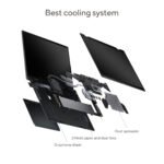 Close-up of Zenbook Duo's 14-inch 2.8K OLED touch display with 100% DCI-P3 color accuracy and Dolby Vision certification