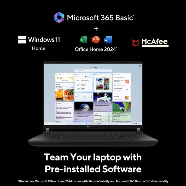 Asus ROG Strix SCAR 16 G635LX-RW158WS equipped with Dolby Atmos speakers and AI noise cancellation for crystal-clear audio