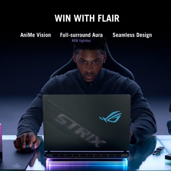 Asus ROG Strix SCAR 16 G635LX-RW158WS built with premium materials and reinforced chassis for long-lasting durability