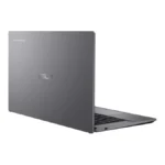 A view focusing on the top of the display of the ASUS Chromebook Plus CX3402CVA-PQ0675 showing the 1080p webcam with its physical privacy shutter