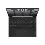 ASUS TUF Gaming A15 FA507NVR-LP204WS laptop’s desktop-style keyboard with RGB backlighting and responsive overstroke technology