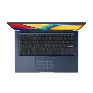 ASUS ErgoSense keyboard with 1.4mm key travel, backlighting, and durable construction rated for 20-million keystrokes