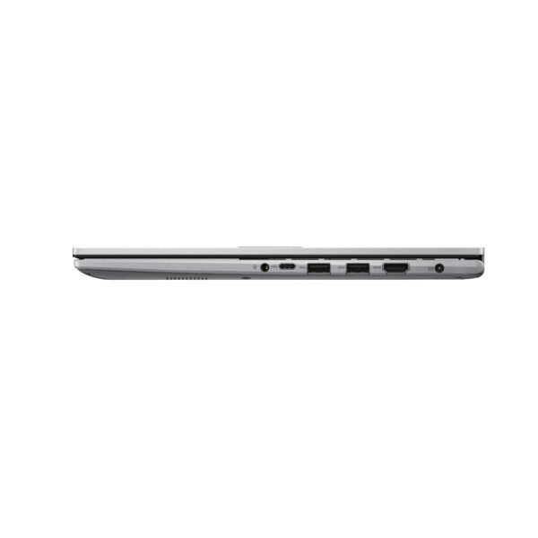 ASUS Vivobook 15 X1504VA-NJ320WS (15) Side profile of the ASUS Vivobook 15 X1504VA-NJ320WS, clearly displaying the arrangement of its I/O ports, including USB Type-C, USB Type-A, HDMI, and audio combo jack