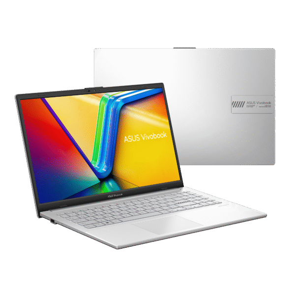 Spill-resistant chiclet keyboard on the ASUS Vivobook Go 15, featuring well-spaced keys for comfortable typing."