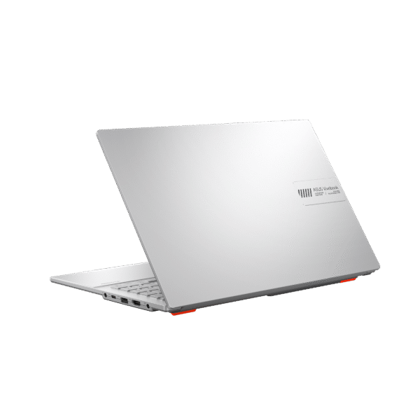 Side profile showing Vivobook Go 15's ports including USB-C, USB-A, HDMI, and audio jack for versatile connectivity
