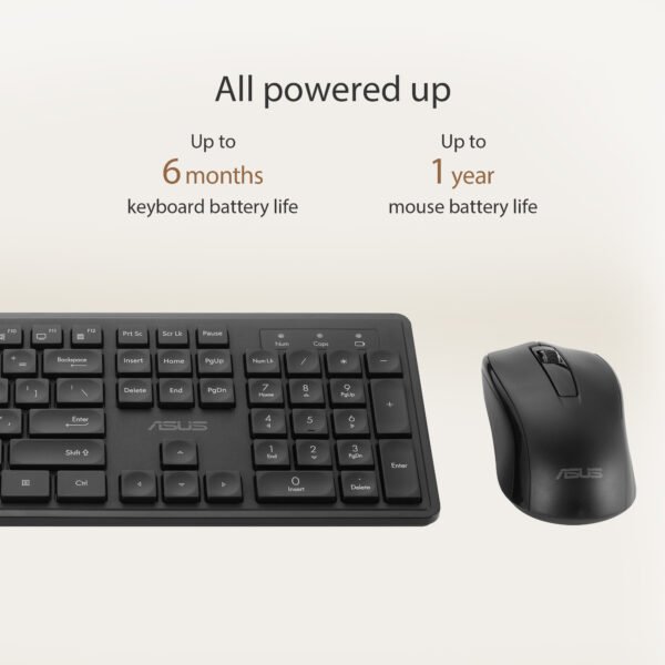 ASUS Wireless Keyboard and Mouse Set CW101-BK - Image 6