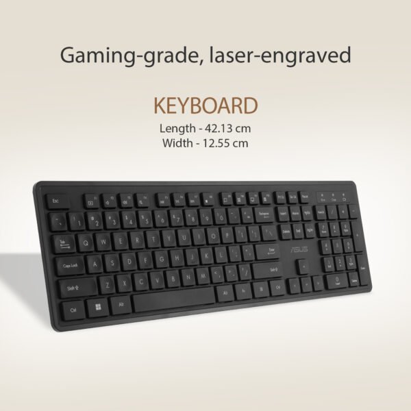 ASUS Wireless Keyboard and Mouse Set CW101-BK - Image 9