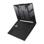 AMD Ryzen 7 7735HS processor and NVIDIA RTX 4060 GPU visible through honeycomb-patterned vents in durable polycarbonate chassis