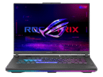 Front view of ASUS ROG Strix G16 (G614JV-N3474WS) gaming laptop with 16-inch FHD display, slim bezels, and aggressive gamer aesthetic