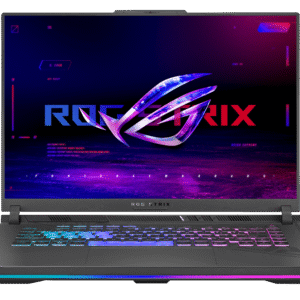 Front view of ASUS ROG Strix G16 (G614JV-N3474WS) gaming laptop with 16-inch FHD display, slim bezels, and aggressive gamer aesthetic
