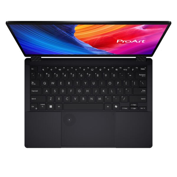 Asus ProArt PX13 HN7306WU-LX001WS in Nano Black finish with backlit keyboard and Harman Kardon audio