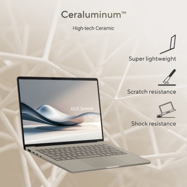 Buy ASUS Zenbook A14 UX3407QA-QD258WS AI-powered Copilot+ PC for productivity on yourshoppy.com