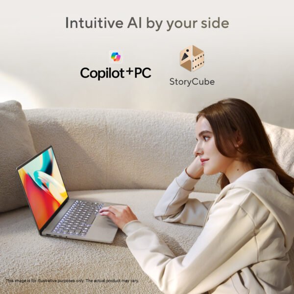 ASUS Zenbook A14 UX3407QA-QD258WS Zabriskie Beige laptop with 14-inch OLED display - yourshoppy.com