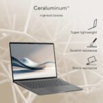 13th Gen Intel Core i7-1360P processor with Iris Xe graphics in lightweight Zenbook A14 UX3407RA"