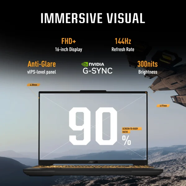 AsusTUF Gaming F16 FX677VU-RL055WS - Image 3