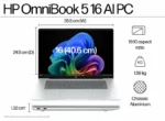 HP 16-fb0001QU Meteor Silver Professional Finish
