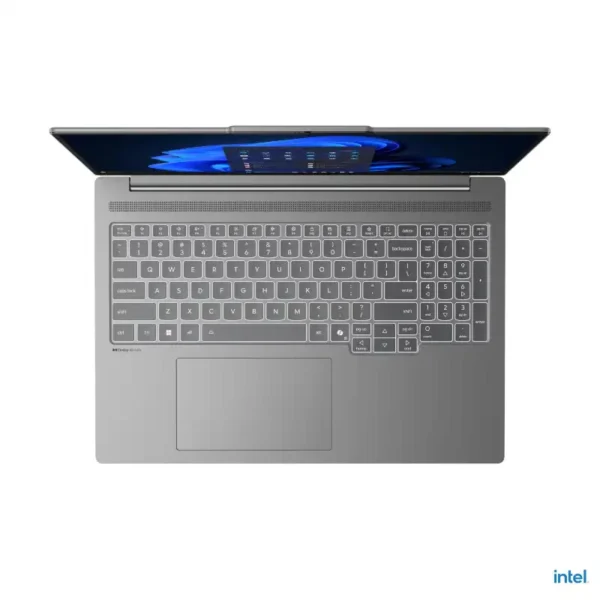 Lenovo Yoga Pro 7 83JM0023IN lid with Luna Grey finish.