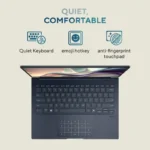 Close up of ASUS Zenbook UX3405CA-PZ163WS lid texture