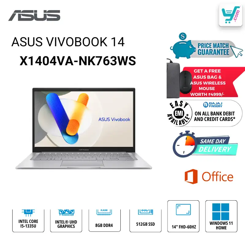 ASUS Vivobook 14 X1404VA-NK763WS Core i5 13th Gen 16GB RAM Laptop Bangalore