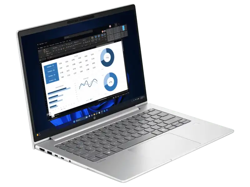 HP ProBook 4 G1ir CC0M1AT backlit keyboard and large multi-touch clickpad.