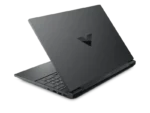 HP Victus 15-fa2381TX C91SXPA side profile showing slim 2.35cm design and thermal vents.