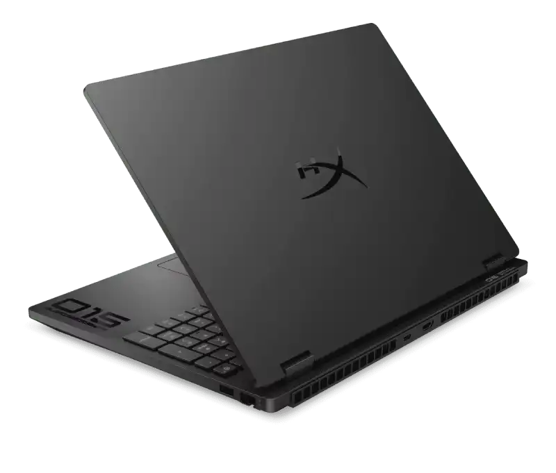 HyperX OMEN 15-gb0038AX D36DFPA Shadow Black lid with iridescent OMEN diamond logo.