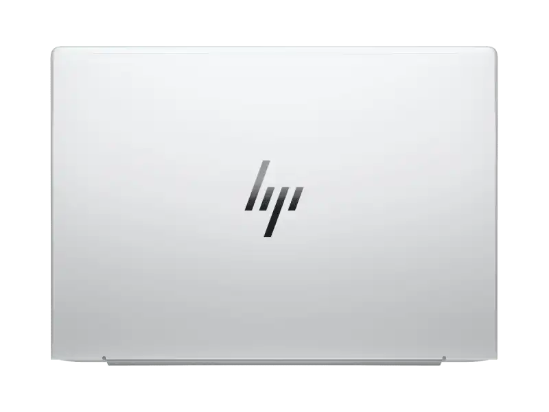 HP EliteBook 8 14 G1i C27T4PT close-up of HP logo and IR camera.