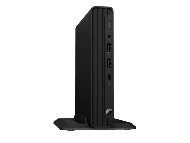 HP Pro Mini 260 G9 C2UT0PT front ports: USB-C 10Gbps and 5Gbps USB-A.