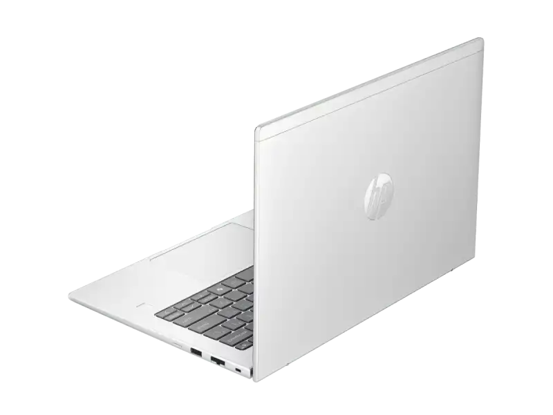 HP ProBook 4 G1ir CC0M6AT side profile showing Pike Silver aluminum finish.