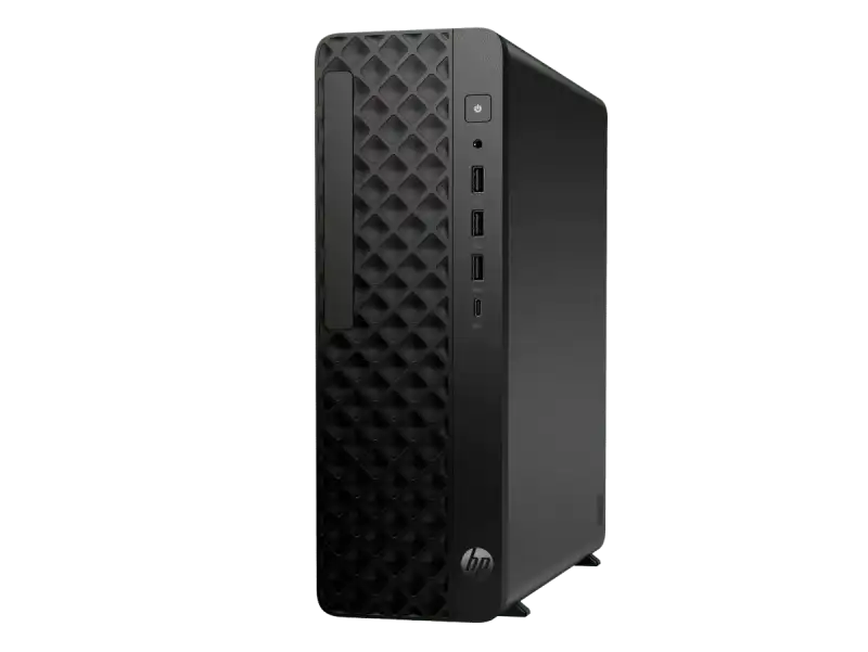 HP ProDesk 2 SFF G1i BN0S4PT side view - Slim 10cm desktop profile.