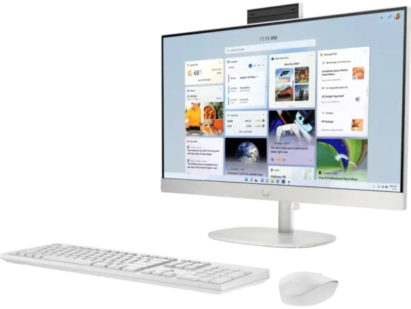 HP All-in-One 24-cr0023in 82S66PA display showing high-res IPS panel.