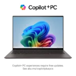 ASUS ZenBook S14 OLED UX5406AA laptop with Intel Core Ultra 7, 16GB RAM, 512GB SSD, and 14" WQXGA+ OLED touch screen.