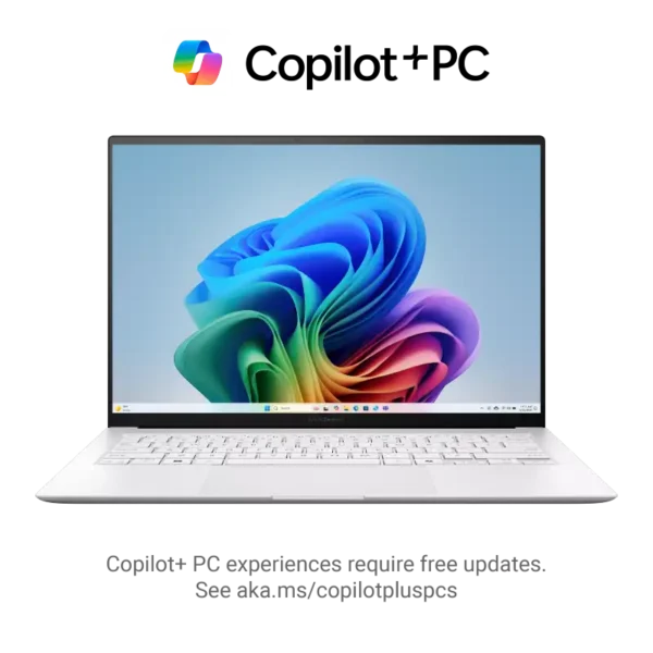 ASUS Zenbook 14 OLED UX5406AA-SU463WS laptop with Intel Arc Graphics and 14-inch touchscreen.