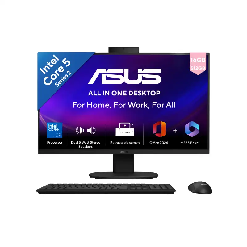Asus All-in-One PC V440VAB-KBC3002WS | YourShoppy.com ASUS V440VAB-KBC3002WS All-in-One PC with Intel Core 3, 16GB RAM, 512GB SSD, and 23.8-inch FHD display.