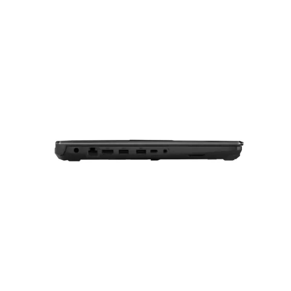 ASUS TUF Gaming A15 FA506NCQ-HN010WS laptop side view with ports including USB, HDMI, and Ethernet.