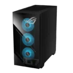 ASUS ROG Tower Gaming Desktop G700TF-09285K047WS with blue RGB fans and ROG logo.