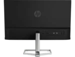 Back view of HP M22f FHD Monitor (2E2Y3A6) with ports and HP logo.