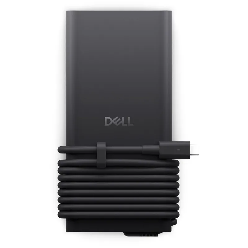 Dell 280W USB-C GaN AC adapter with integrated cable, available at YourShoppy.com in Koramangala, Bangalore.