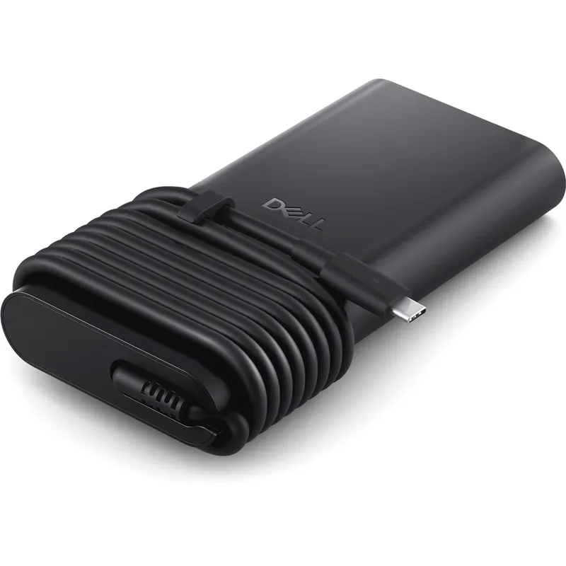 Dell 280W USB-C GaN AC adapter with integrated cable management, available at YourShoppy.com in Koramangala, Bangalore.