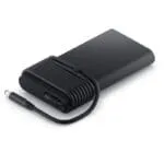 Dell 280W 7.4mm barrel laptop adapter with integrated cable management, available at YourShoppy.com in Koramangala, Bangalore