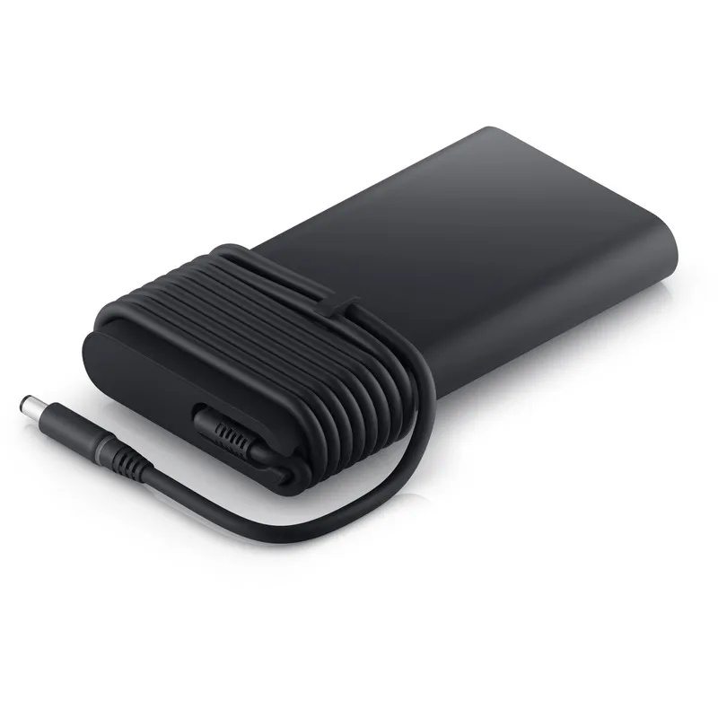 Dell 280W 7.4mm barrel laptop adapter with integrated cable management, available at YourShoppy.com in Koramangala, Bangalore