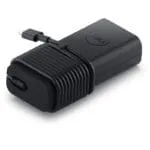 Dell 65W USB-C AC adapter with a coiled cable for efficient laptop charging, available at YourShoppy.com in Koramangala.