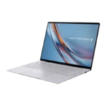 Asus ExpertBook Ultra B9406CAA-TH0831X laptop with a white keyboard and a blue screen displaying the Asus ExpertBook logo.